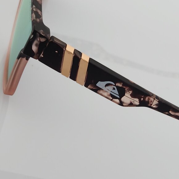 Quiksilver Shield Sunglasses Tortoise Shell Frame Flash Pink Mirror Lens NEW Q9 - Picture 11 of 12